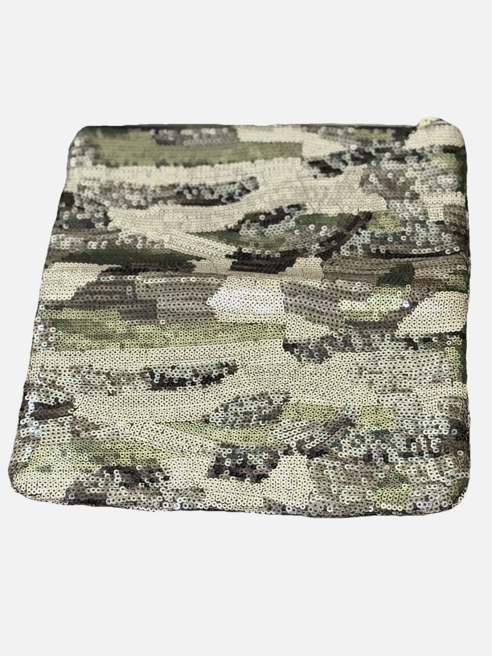 Camouflage Sequin Clutch Bag - Green Camo Stella & Dot Margeaux Clutch NIB - Picture 12 of 16